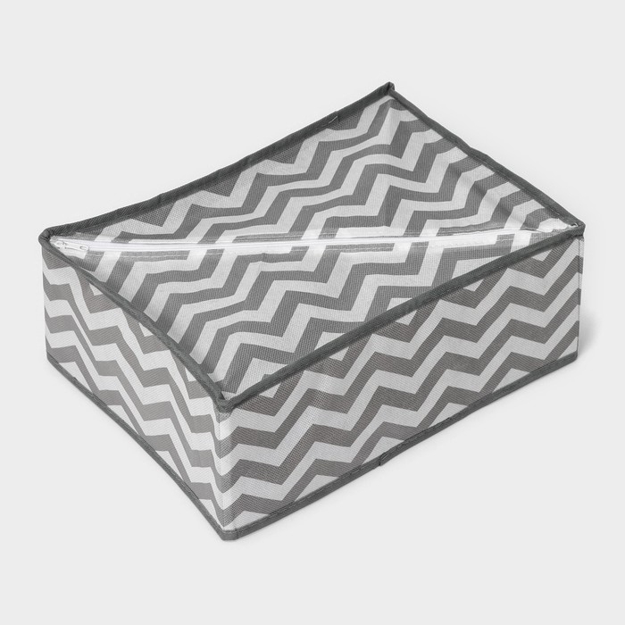 Органайзер для хранения белья «Зигзаг», 8 ячеек, 32×24×12 см, цвет серый Органайзер для хранения белья «Зигзаг», 8 ячеек, 32×24×12 см, цвет серый