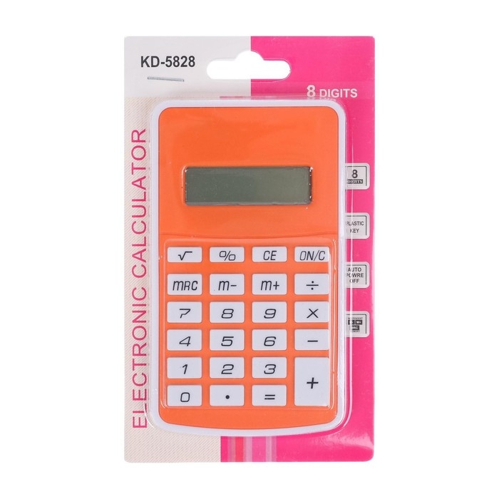 Калькулятор карманный, 8 - разрядный 5828, МИКС