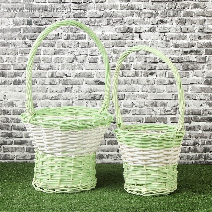 Набор корзин, 2 шт, 27&times;19/32 см, 23&times;16/27 см, ива