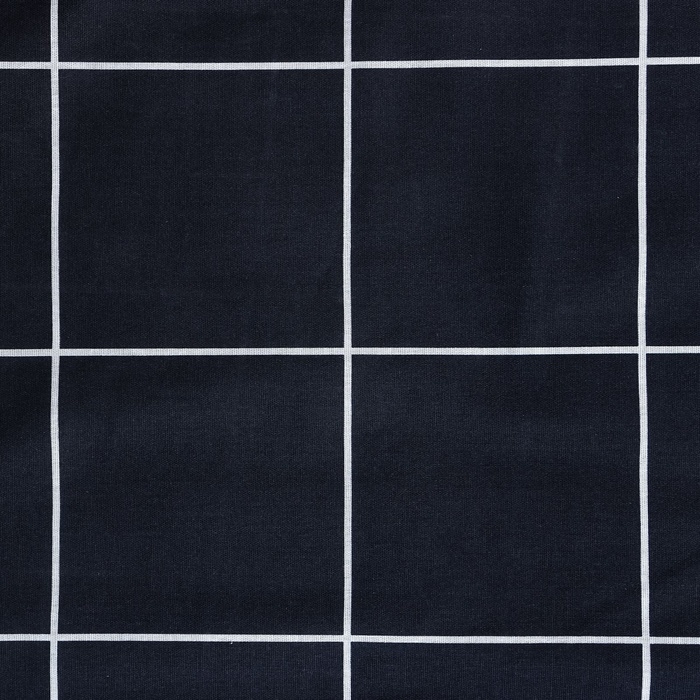 Постельное бельё Этель 2 сп "Клетка" цвет чёрный 175х215, 200х220, 50х70-2 шт, бязь, 125 г/м2