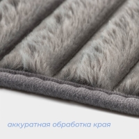 Коврики для ванной и туалета SAVANNA &laquo;Оливия&raquo;, 2 шт, 40&times;50 см, 50&times;80 см, цвет серый