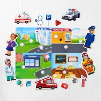 Игра на липучках, конструктор &laquo;Профессии&raquo;, Весёлые липучки МИНИ, 15 деталей