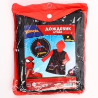 Дождевик детский, размер M, 100-110 см, Человек-паук Дождевик детский, размер M, 100-110 см, Человек-паук