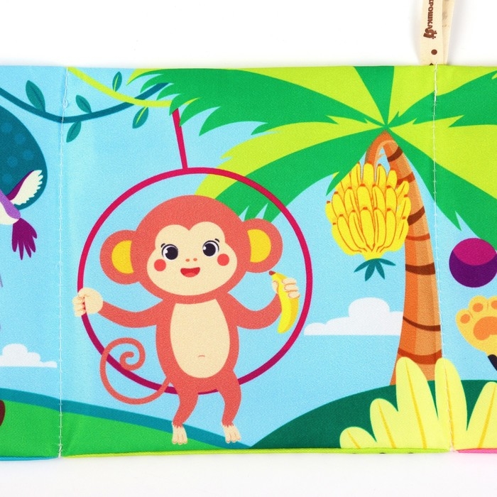 Бортик на кроватку «Африка» 14х70 см, Крошка Я Бортик на кроватку «Африка» 14х70 см, Крошка Я