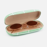 Футляр для очков на хлопушке, длина 16 см, цвет зелёный Футляр для очков на хлопушке, длина 16 см, цвет зелёный