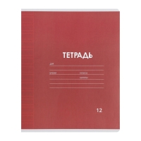 Комплект тетрадей из 10 штук, 12 листов в узкую линию Calligrata "Однотонная Классика Линовка. Эконом", обложка мелованная бумага, ВД-лак, блок №2, белизна 75% (серые листы), 5 видов по 2 штуки