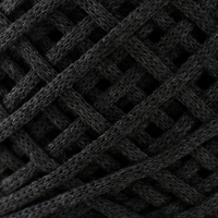 Хлопковый шнур 3 мм 220м/240&plusmn;5 гр Градиент (графит/желтый)