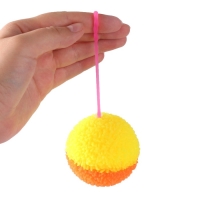 Мяч световой &laquo;Пушистик&raquo; с пищалкой, цвета МИКС