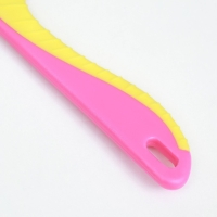 Расческа для шерсти 15,6 х 5,3 см, длинные зубья 3,4 см, розово-желтая Расческа для шерсти 15,6 х 5,3 см, длинные зубья 3,4 см, розово-желтая