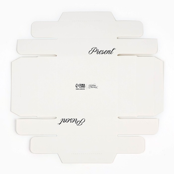 Коробка для кондитерских изделий Present, 10 х 10 х 10 см Коробка для кондитерских изделий Present, 10 х 10 х 10 см