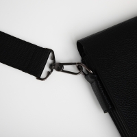 Сумка мужская через плечо TEXTURA, наружный карман, цвет чёрный