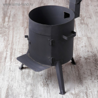 Печь под казан 8 л D=32 см, с дымоходом, с дверцей Печь под казан 8 л D=32 см, с дымоходом, с дверцей