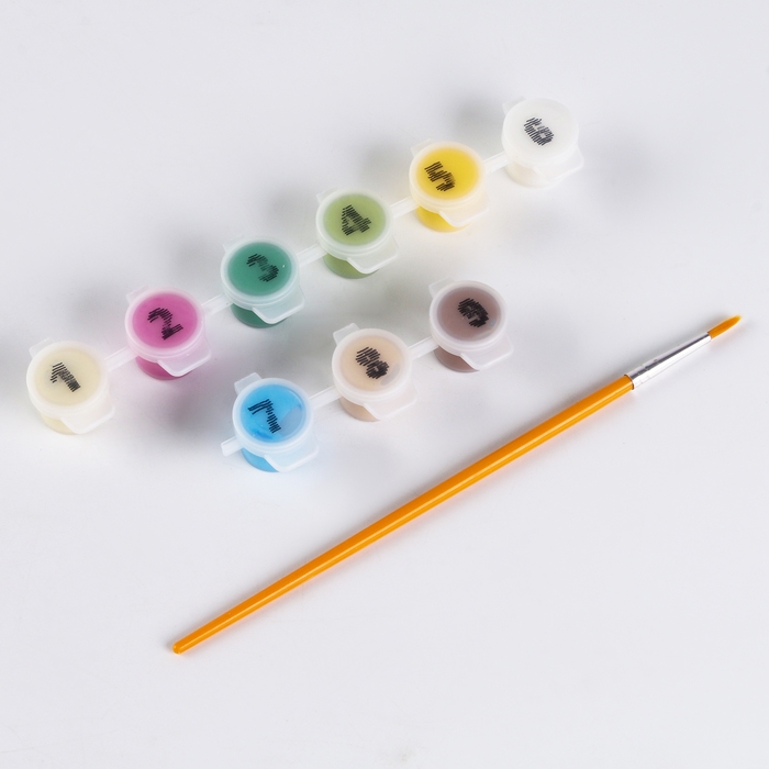 Картина по номерам для детей &laquo;Капибара с арбузом&raquo;, 17х17 см