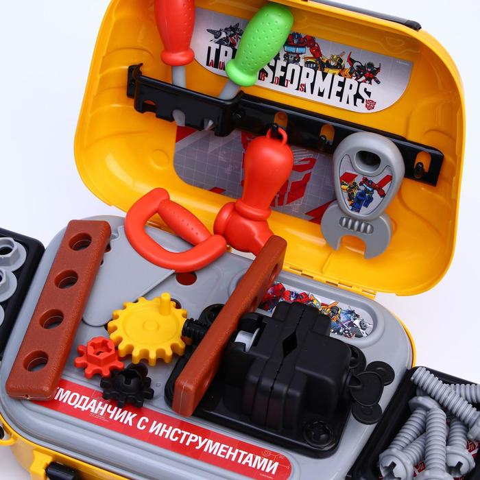 Набор строителя "чемоданчик" в сумке с инструментами игровой, Трансформеры