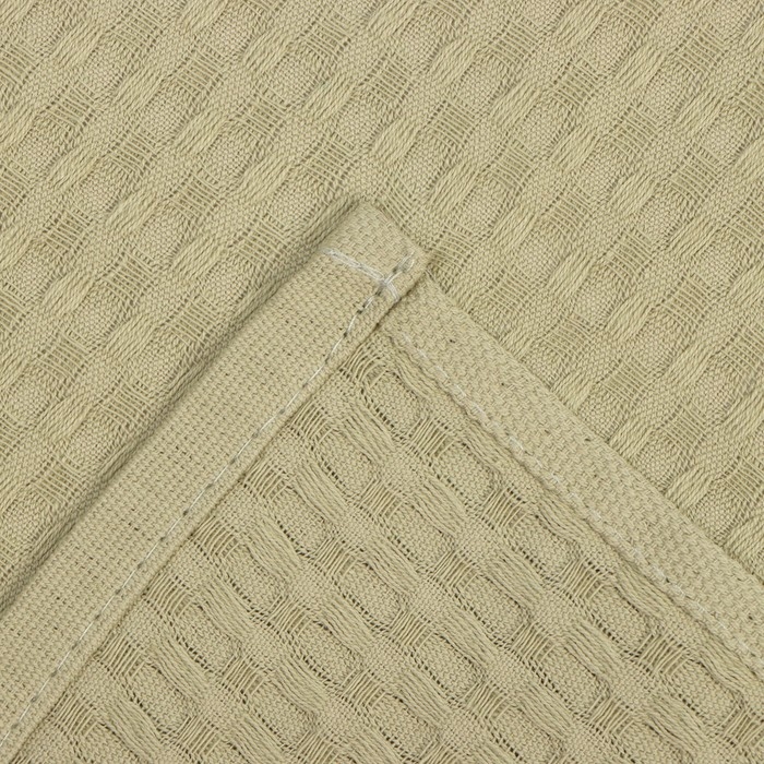 Полотенце "Доляна" цв. оливковый 35х60 см, 100% хл., крупная вафля 220 г/м2