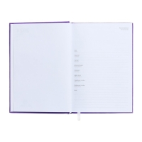 Ежедневник датированный 2024 года, А5, 176 листов, Attomex.Even, обложка бумвинил, ляссе, блок 70 г/м2, сиреневый