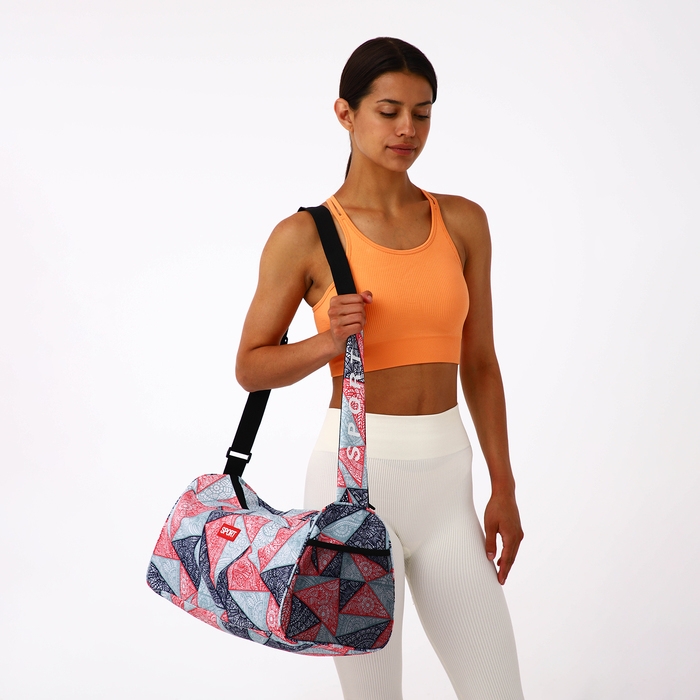 Сумка спортивная, TEXTURA, средний размер, цвет красный