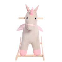 Качалка &laquo;Единорог&raquo;, цвет серо-розовый