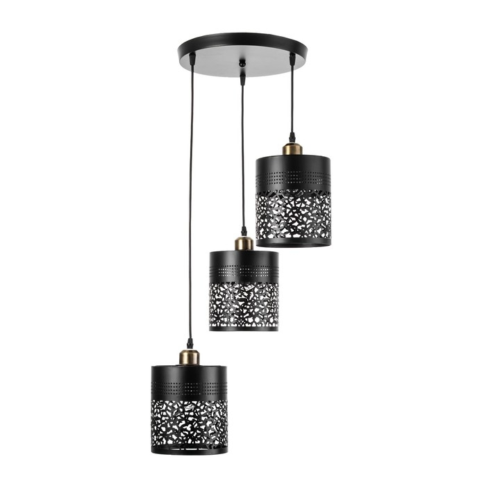 Светильник BayerLux 2747/3 E27 40Вт черный 39x39x24-108 см