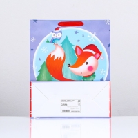 Новый год. Пакет ламинированный "Новогодняя лисичка" 26 x 32 x 12 Новый год. Пакет ламинированный "Новогодняя лисичка" 26 x 32 x 12