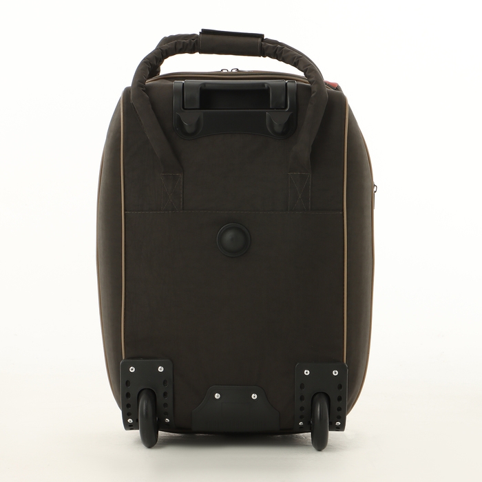 Чемодан малый с сумкой "Краски", отдел на молнии, наружный карман, цвет серый