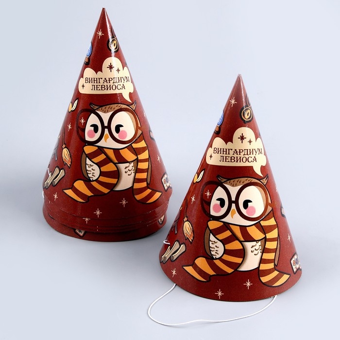 Набор бумажной посуды одноразовый Совушка&raquo;: 6 тарелок, 6 стаканов, 6 колпаков