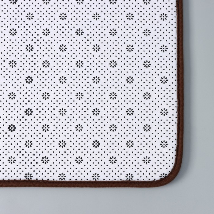 Коврик для ванной и туалета SAVANNA Memory foam, 50&times;80 см, цвет коричневый