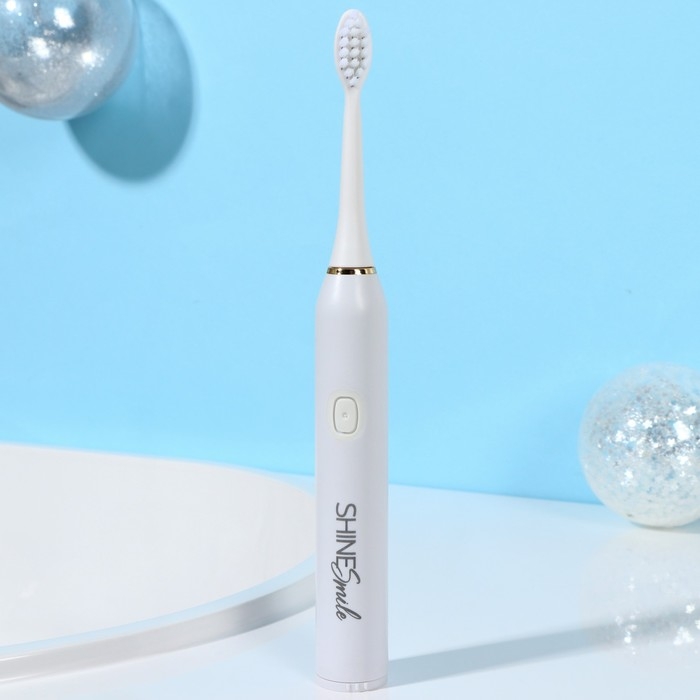 Электрическая новогодняя зубная щётка &laquo;Новый год: Цели любые по зубам&raquo;, 3 насадки, вибрационная