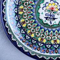 Ляган Риштанская Керамика "Узоры", 32 см, синий Ляган Риштанская Керамика "Узоры", 32 см, синий