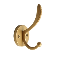 Крючок мебельный CAPPIO WING, двухрожковый, матовое золото Крючок мебельный CAPPIO WING, двухрожковый, матовое золото