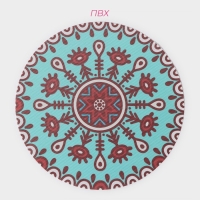 Салфетки сервировочные на стол Доляна «Колли», 4 шт, d=38 см, цвет бирюзовый Салфетки сервировочные на стол Доляна «Колли», 4 шт, d=38 см, цвет бирюзовый