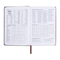 Ежедневник недатированный, А5, 140л, клетка, обл.кожзам, с хлястиком, Полоски серый Ежедневник недатированный, А5, 140л, клетка, обл.кожзам, с хлястиком, Полоски серый