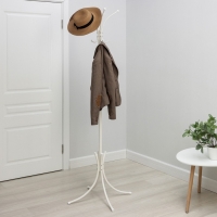 Вешалка напольная &laquo;Корона&raquo;, разборная, цвет белый