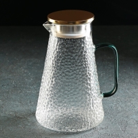 Набор для напитков из стекла Magistro &laquo;Сара&raquo;, 5 предметов: кувшин 1,75 л, 4 кружки 300 мл