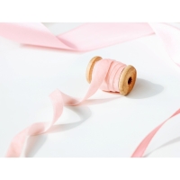 Лента бархатная, 10 мм, 18 &plusmn; 1 м, цвет розовый №08