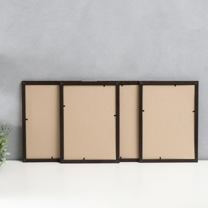 Набор фоторамок МДФ Набор фоторамок МДФ "OfficeSpace" 21х30 см, 4 шт, чёрный (пластиковый экран)