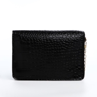 Сумка детская для девочки на магните, цвет чёрный