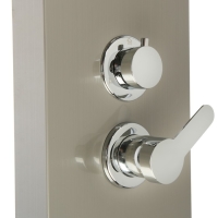 Душевая панель ZEIN S-13, 3-х функциональная, нержавеющая сталь, сатин