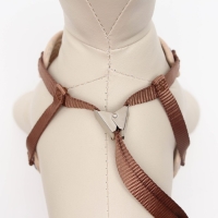 Комплект амуниции с мягкой шлейкой "Поцелуи",  поводок 120 х 1 см, розовый