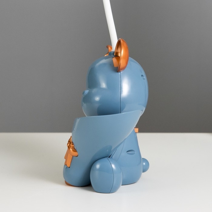 Настольная лампа с точилкой Настольная лампа с точилкой "Мишка" LED 2Вт 3000К USB АКБ синий 15х14х30 см