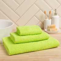 Полотенце махровое Экономь и Я 50*90см, цв. зеленый, 100% хлопок, 320 гр/м2