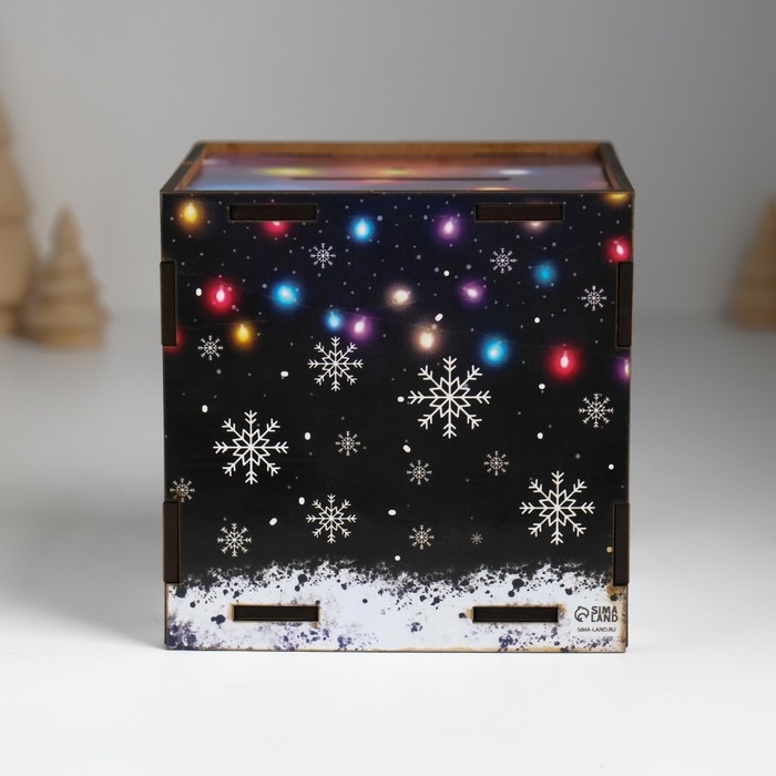 Копилка куб Копилка куб "Змея. Всё сбудется" 10х10х10 см