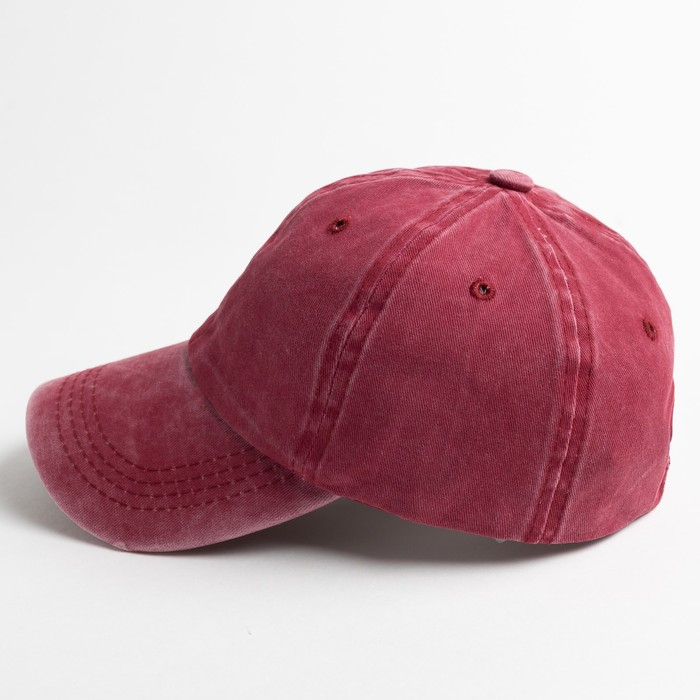 Бейсболка, цвет бордовый, размер 56-58 Бейсболка, цвет бордовый, размер 56-58