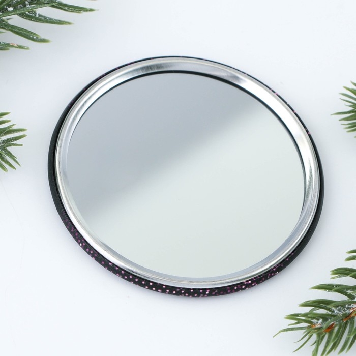 Зеркало карманное новогоднее &laquo;Новый год: Богиня этого года&raquo;, d = 7 см