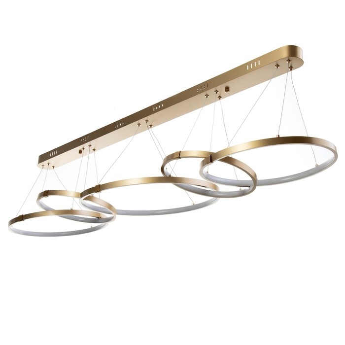 Светильник BayerLux Светильник BayerLux "Ринго" 5хLED 120Вт 4000К золото 140х50х100 см