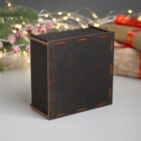 Новогодняя шкатулка "С Новым годом" 6х12х12 см Новогодняя шкатулка "С Новым годом" 6х12х12 см