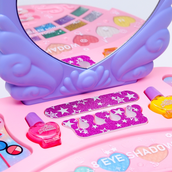 Набор косметики для девочки Набор косметики для девочки "Сверкающая мечта", столик с зеркалом