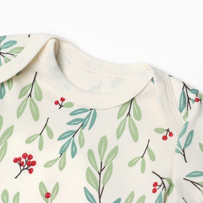 Боди Крошка Я "Christmas", рост 74-80 см, молочный