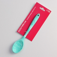 Ложка гарнирная Доляна &laquo;Парус&raquo;, силикон, 20 см, цвет голубой