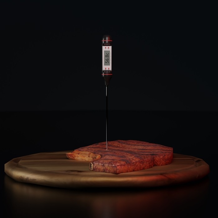 Термометр (термощуп) для пищи электронный на батарейках Доляна, в коробке Термометр (термощуп) для пищи электронный на батарейках Доляна, в коробке